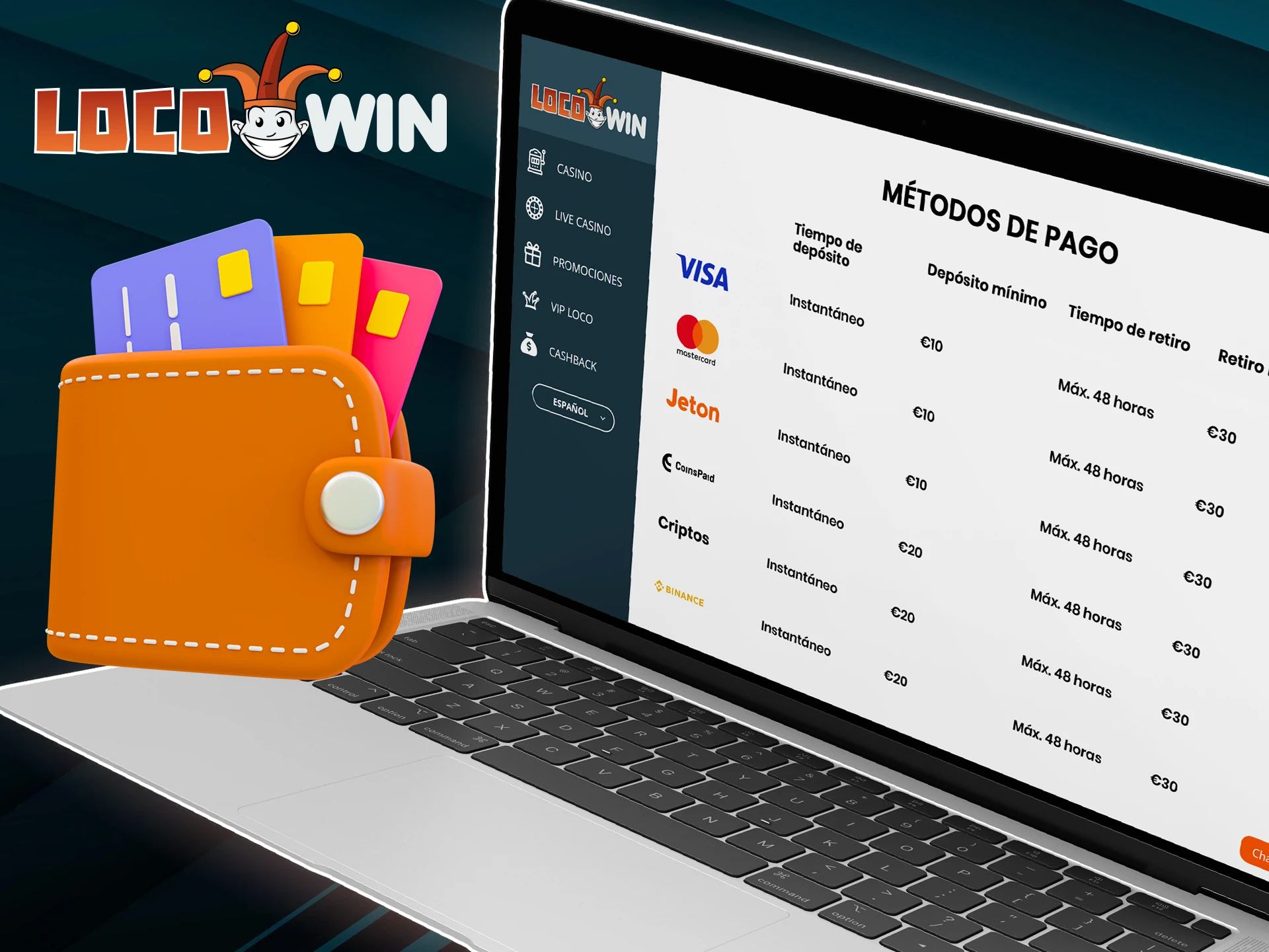 Renseignez-vous sur les limites maximales et minimales de dépôt au casino LocoWin.