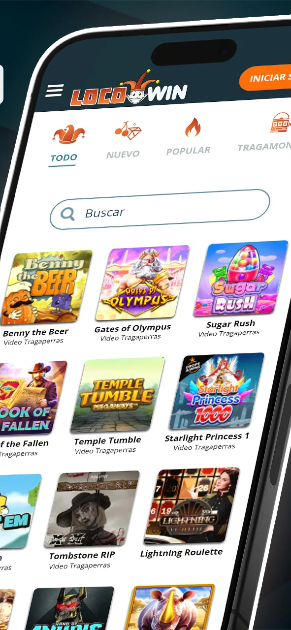 Prenez connaissance de l’interface du LocoWin Casino.