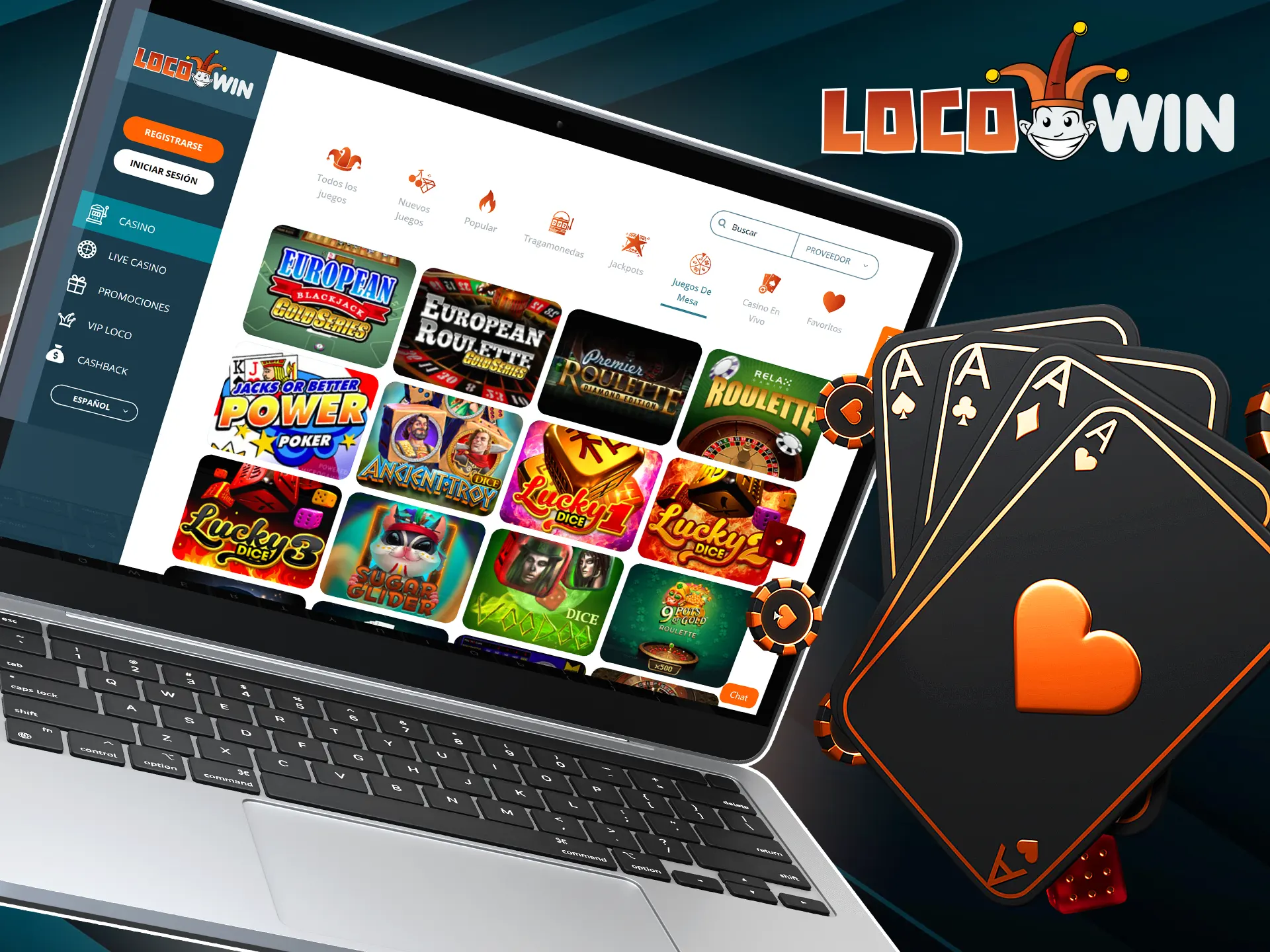 Le site LocoWin propose des jeux de table tels que Casino Stud Poker, Sugar Glider Dice et 9 Pots of Gold Roulette.