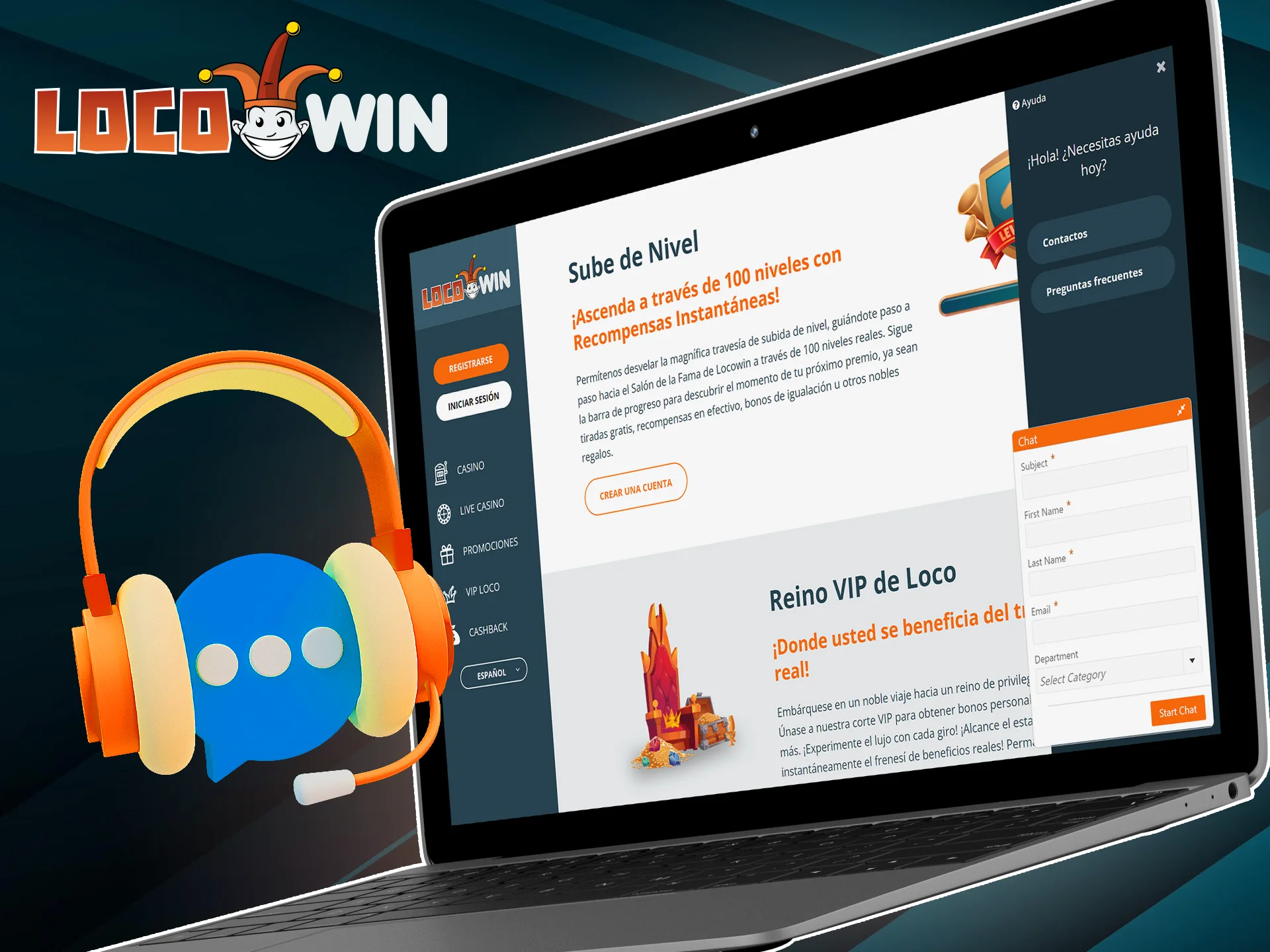 Si vous avez des questions, veuillez contacter le support LocoWin via le chat en direct ou par e-mail.