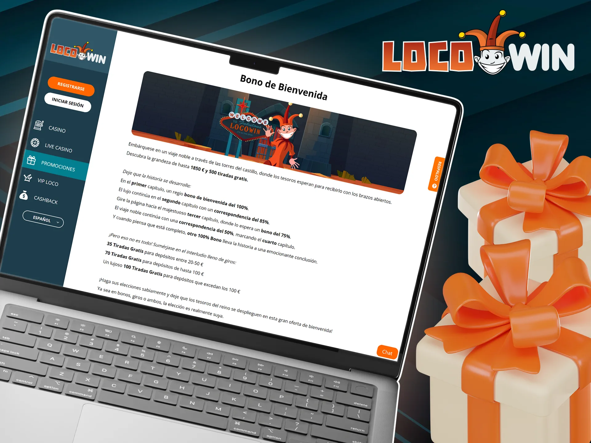 Recevez un bonus de bienvenue sur votre premier dépôt en vous inscrivant sur LocoWin.