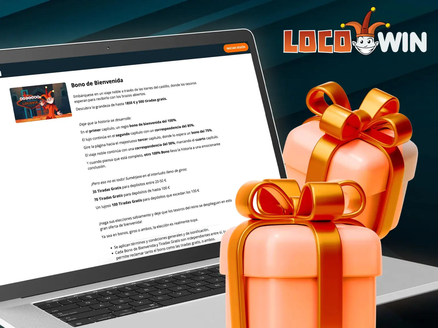 Obtenez un bonus de bienvenue Locowin et commencez à jouer.