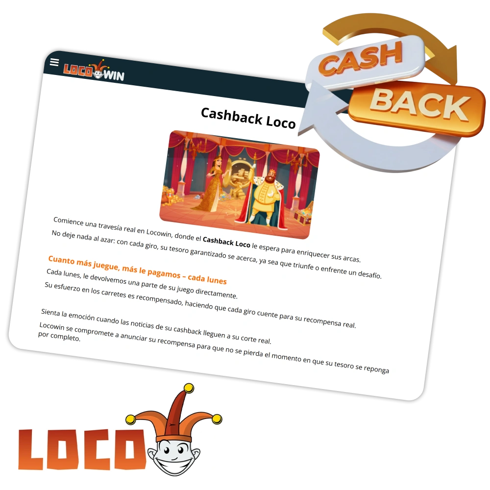 Jouez plus et obtenez un cashback hebdomadaire plus important chez Locowin.