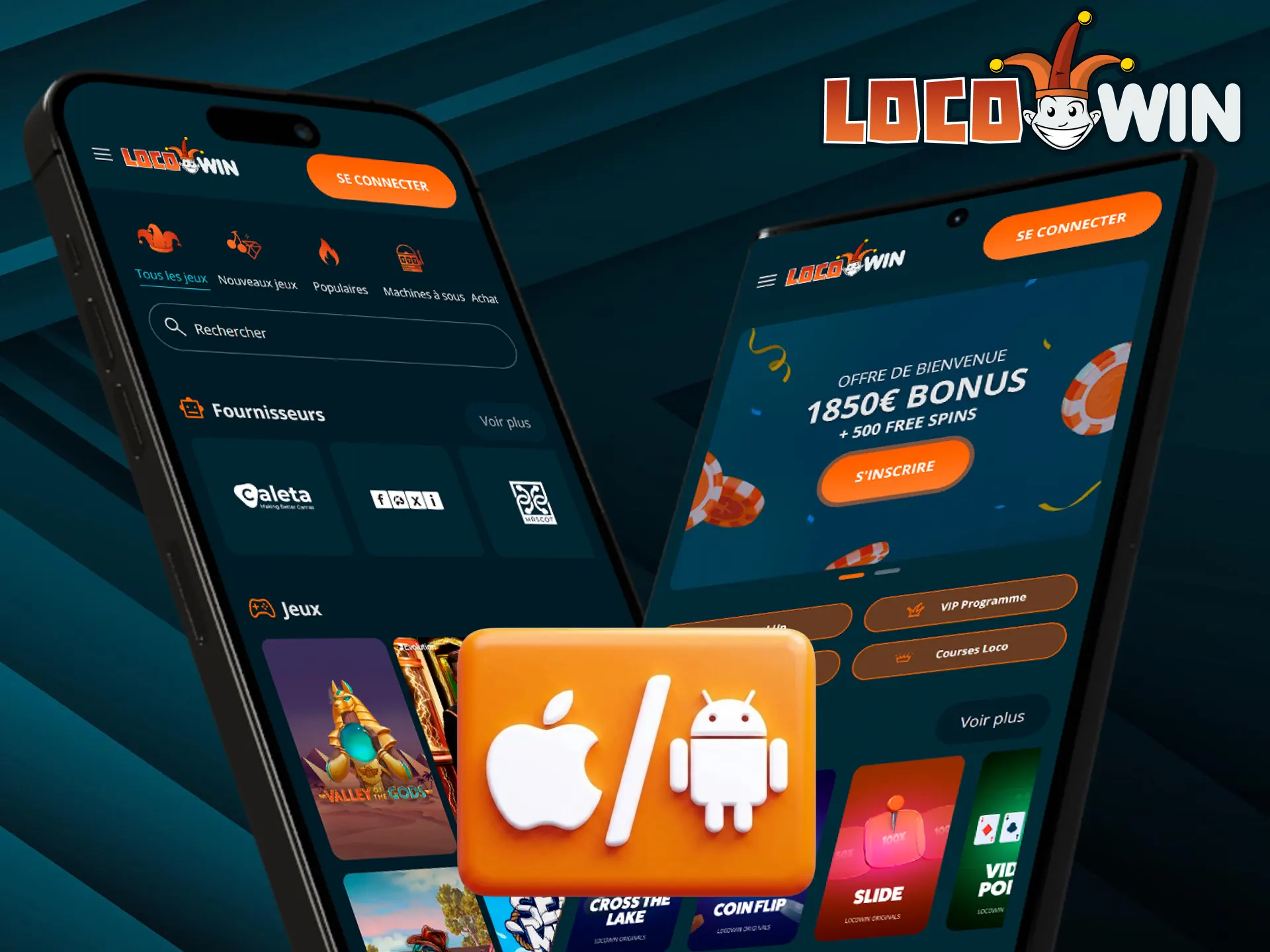 Jouez à LocoWin directement depuis le navigateur mobile de votre appareil Android ou iOS.