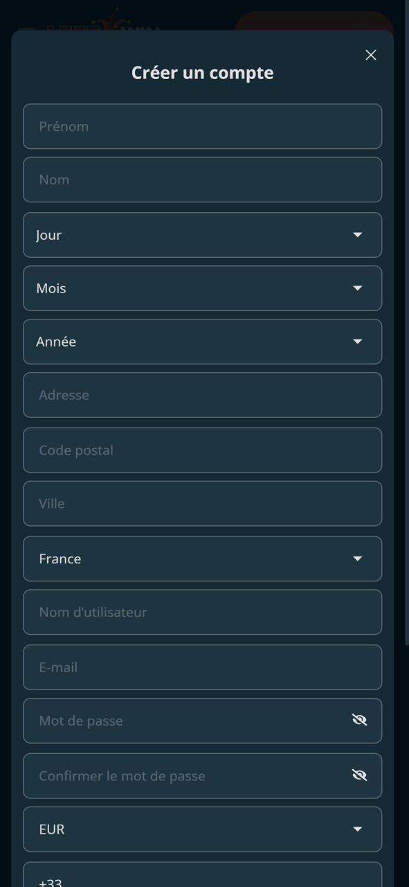 Formulaire de connexion LocoWin.