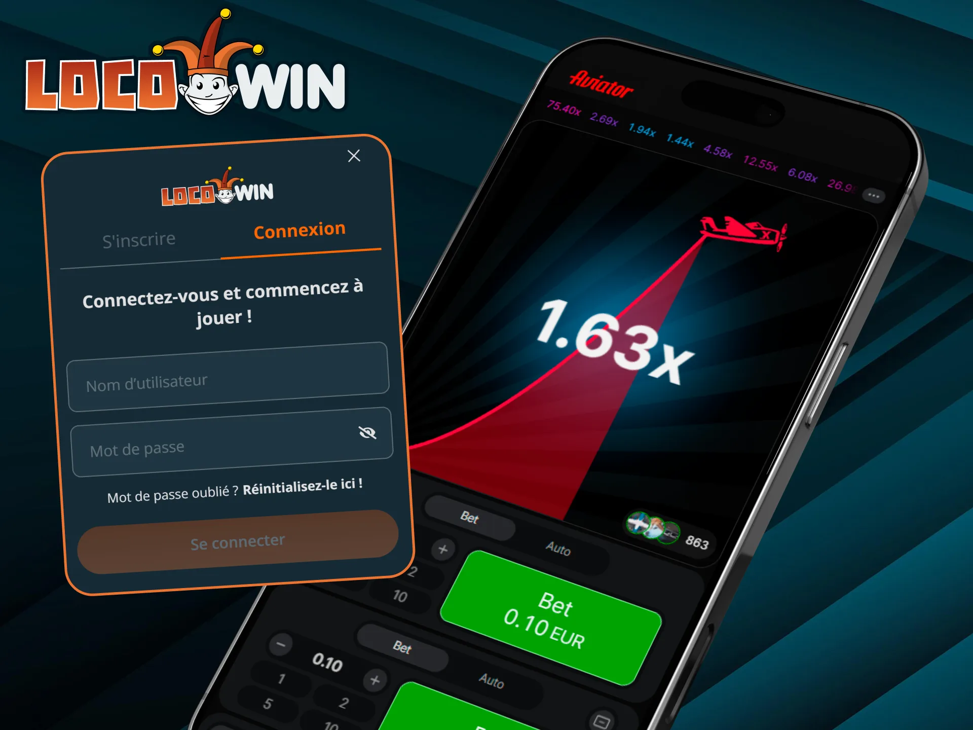 Les utilisateurs iOS peuvent profiter du jeu Aviator où qu'ils soient grâce à l'application LocoWin.