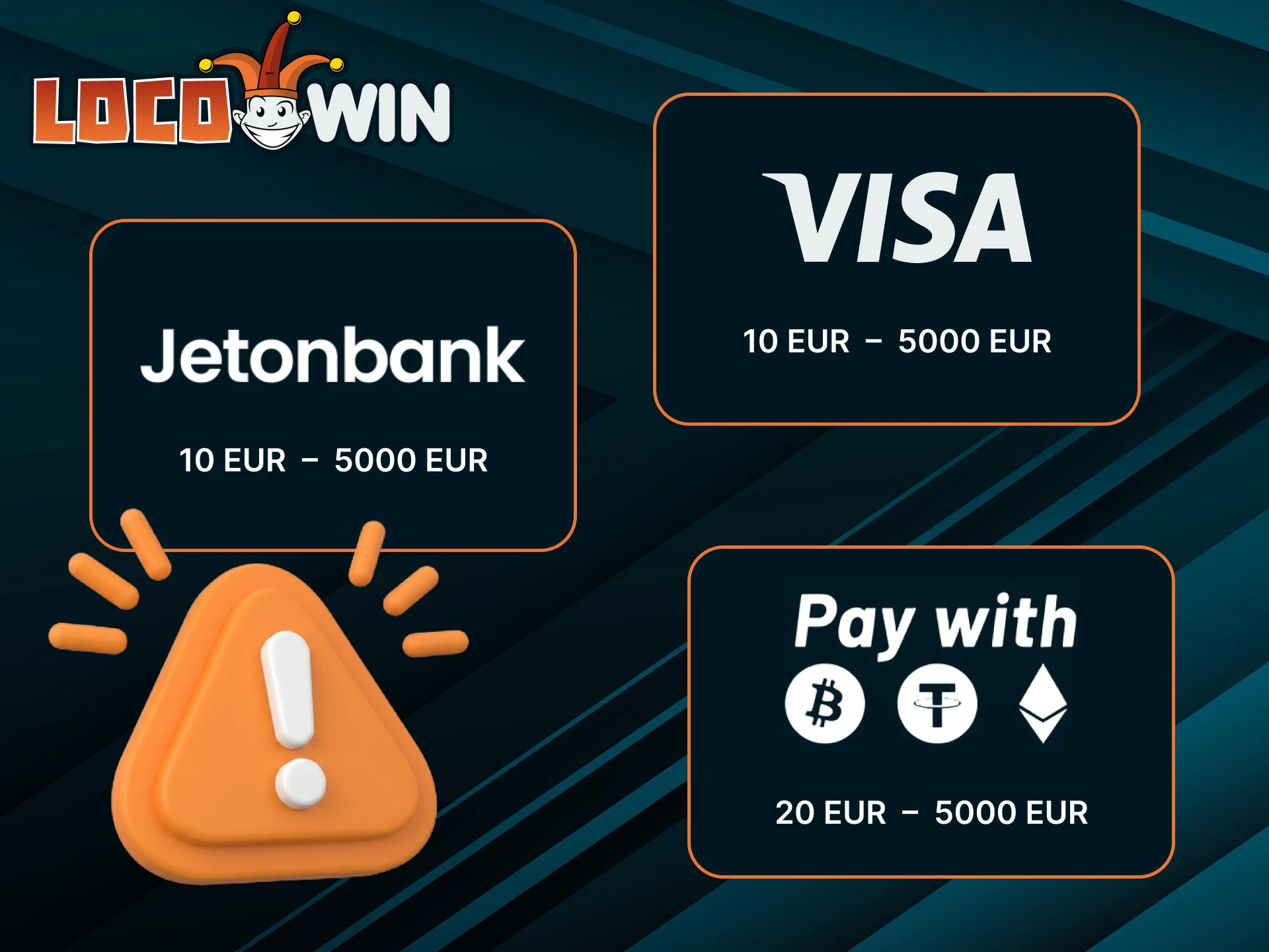 Renseignez-vous sur les limites maximales et minimales de dépôt au casino LocoWin.