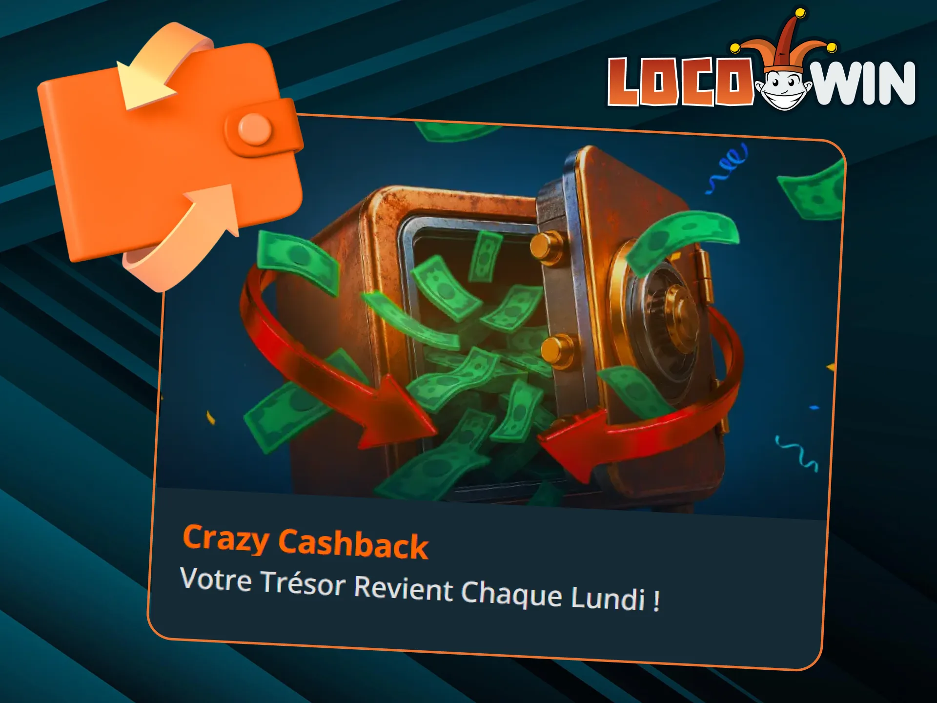 Jouez sans risque avec le Loco-cashback de LocoWin.