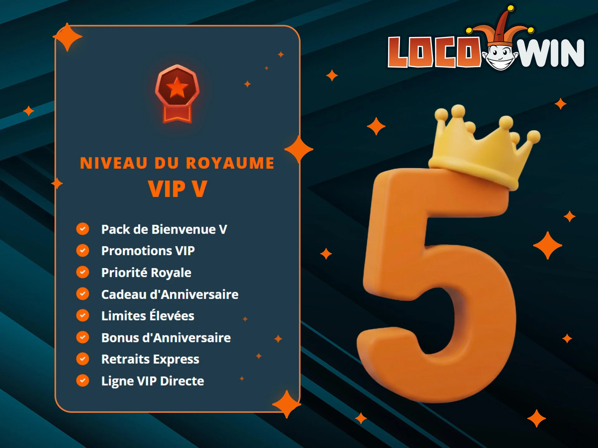Le niveau 5 du programme LocoWin VIP est le plus rentable.