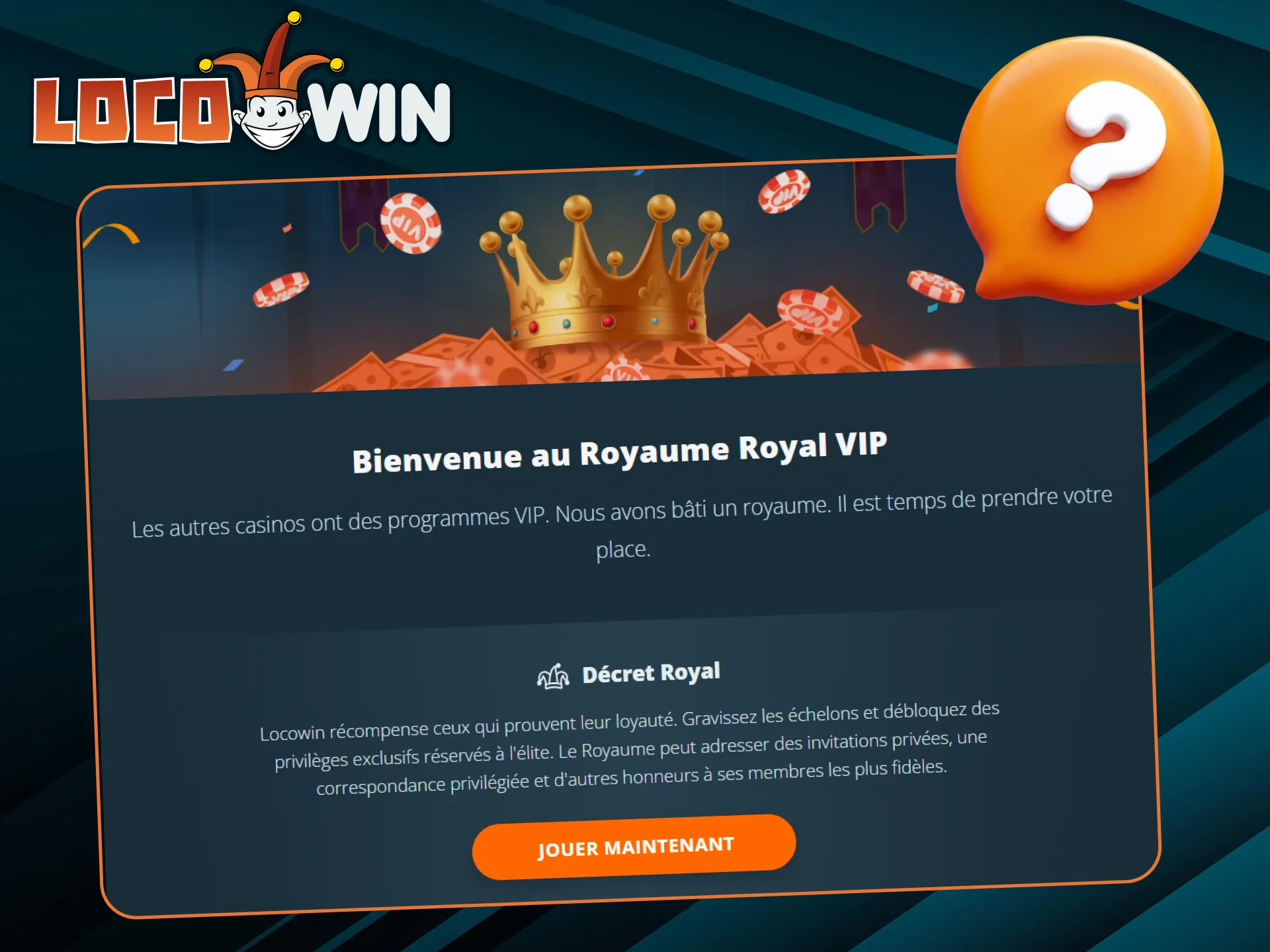 Découvrez le programme VIP du casino LocoWin.