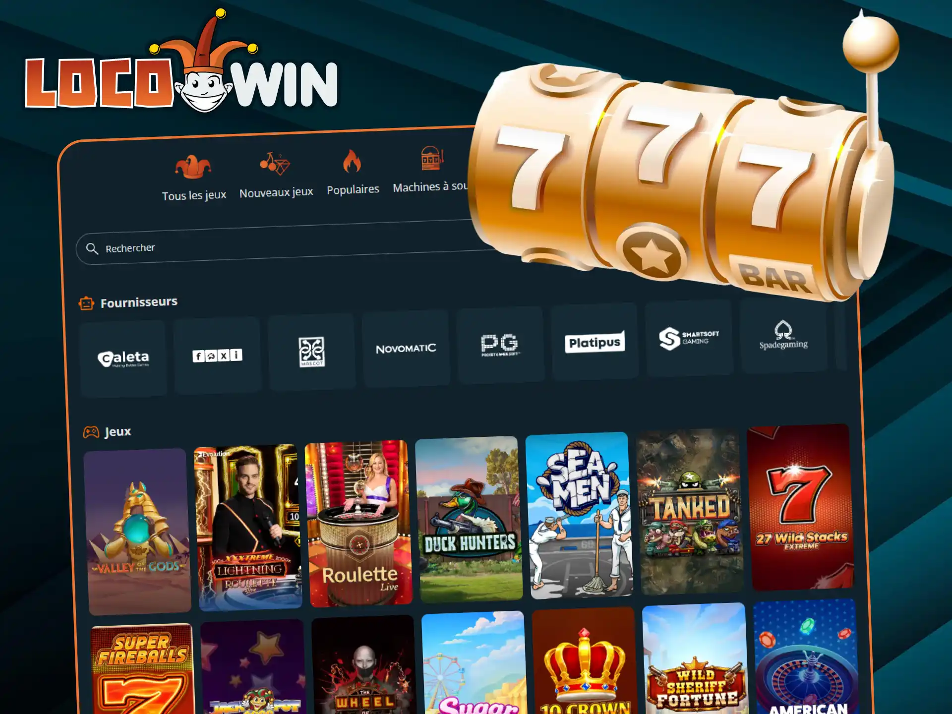 Profitez de vos jeux préférés et récupérez de l'argent grâce au cashback hebdomadaire de LocoWin.